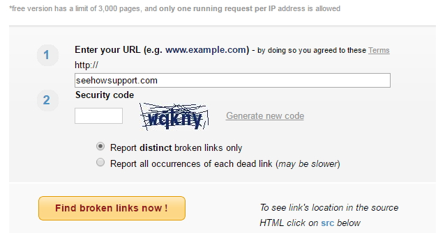 Online Broken Link Checker See How Support