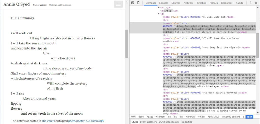 How to Format Poems in WordPress - See How Support